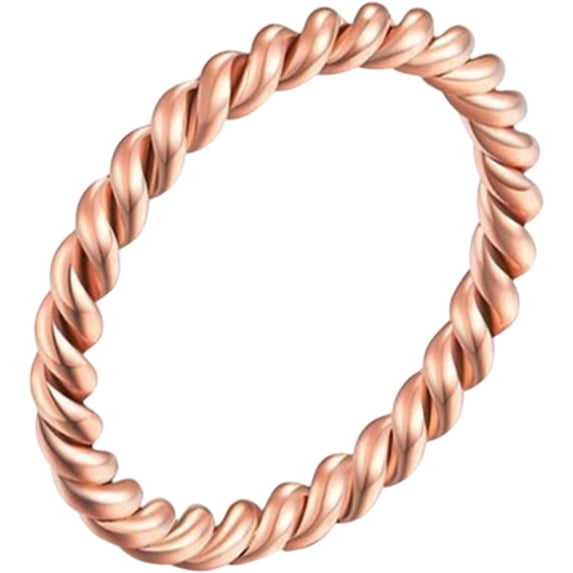 Metaljc Stainless Steel Twisted Tension Rings for Men and Women - Twist Ring Jewelry