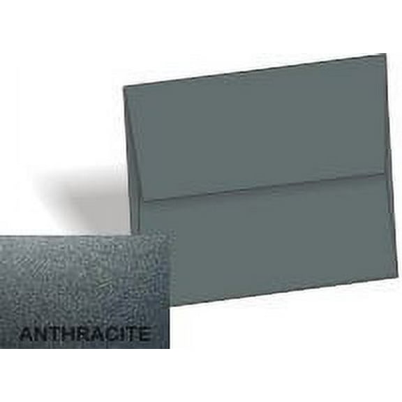 Metallic ANTHRACITE A2 Envelopes 32T - 50 PK -- Shimmer-like A2 (4-3/8-x-5-3/4) 4X5 holds paper folded 4-ways -Great Invitation, Response and DIY Greeting Envelopes