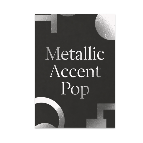 Metallic Accent Pop Wall Art - Modern Decor Enthusiast - 13x19 Poster Print