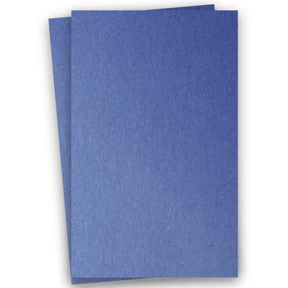 Metallic BLUE SAPPHIRE 11X17 (Ledger) Paper 105C Cardstock - 100 PK -- Pearlescent 11-x-17 Metallic Card Stock Paper - Great for Business, Card Making, Designers & More