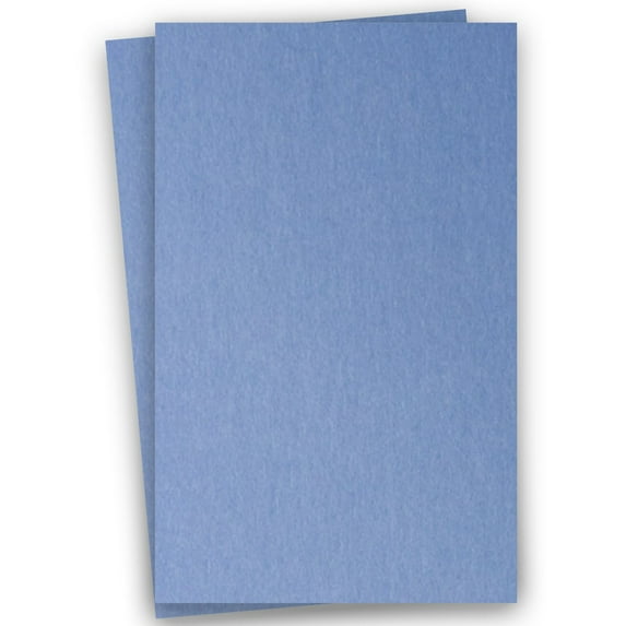 Metallic BLUE VISTA 11X17 (Ledger) Paper 105C Cardstock - 100 PK -- Pearlescent 11-x-17 Metallic Card Stock Paper - Great for Business, Card Making, Designers & More