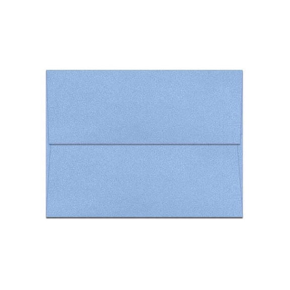 Metallic BLUE VISTA A2 Envelopes 32T - 50 PK -- Shimmer-like A2 (4-3/8-x-5-3/4) 4X5 holds paper folded 4-ways -Great Invitation, Response and DIY Greeting Envelopes