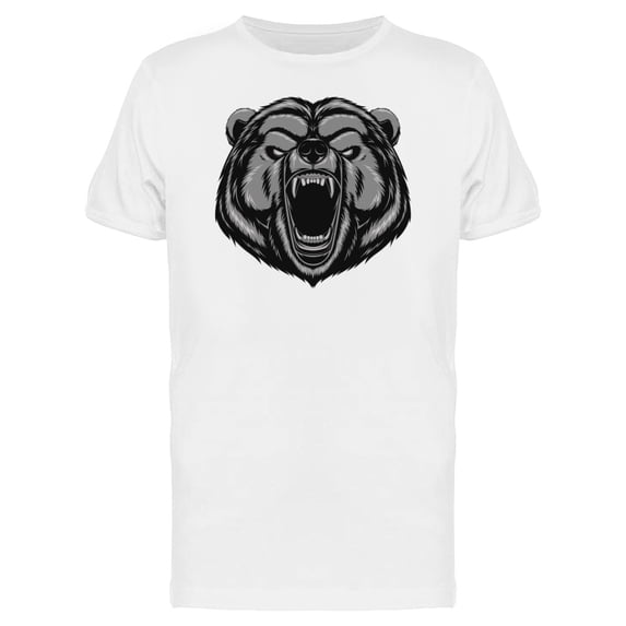 Metallic Bear White Eyes T-Shirt Men -Image by Shutterstock, Male XX-Large