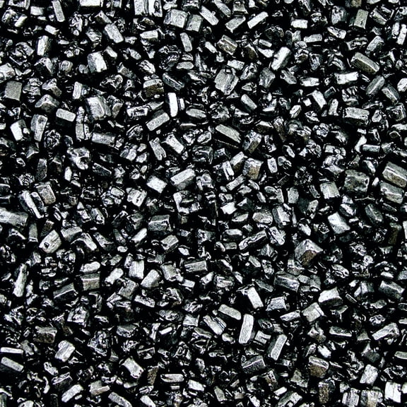 Krazy Sprinkles - Edible Metallic Black Pearl Sugar Rocks - Bold Cake Decoration, 1/2 Cup