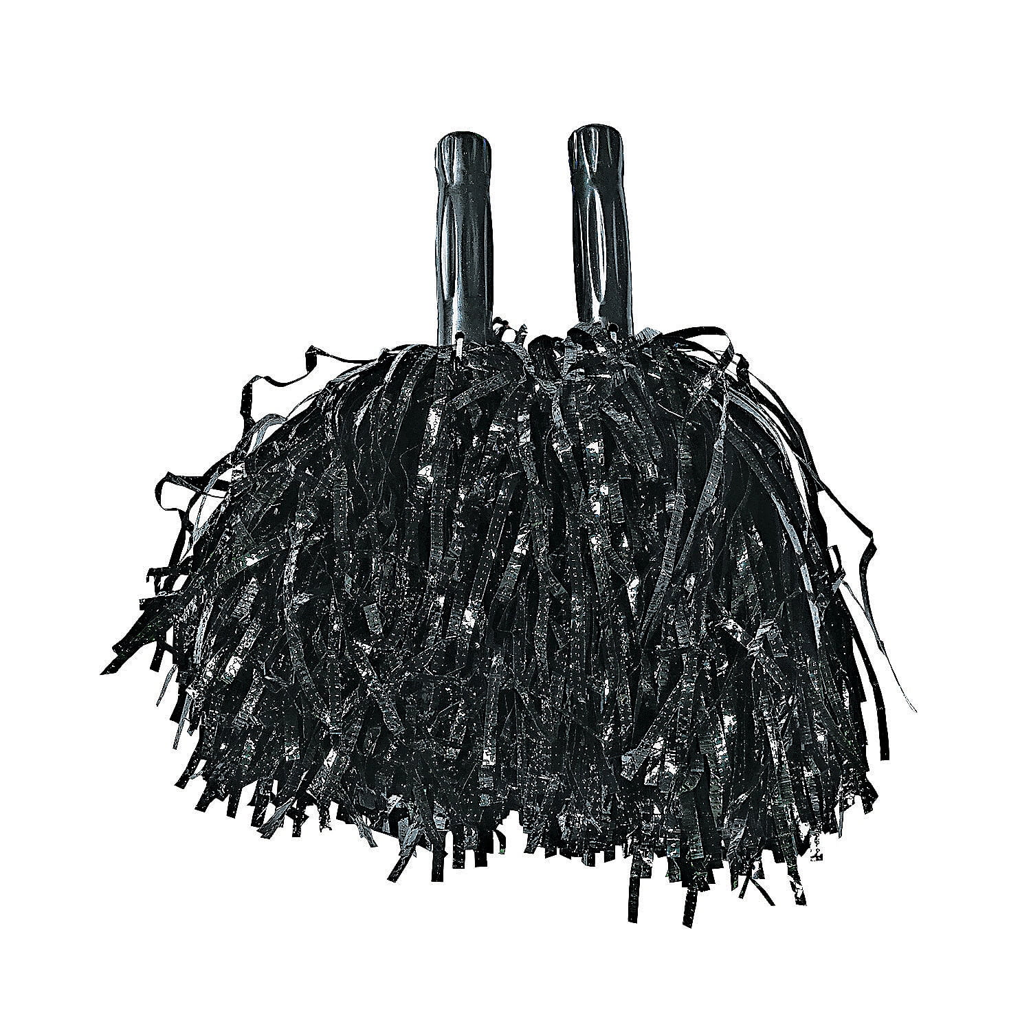 The Crafts Outlet Chenille Sparkly Pom Poms, Black Porcupine, 0.5-inch  (12-mm), 50-pc, Black