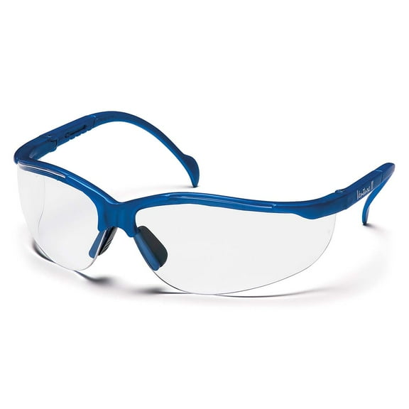 Metallic Blue Frame/Clear Lens