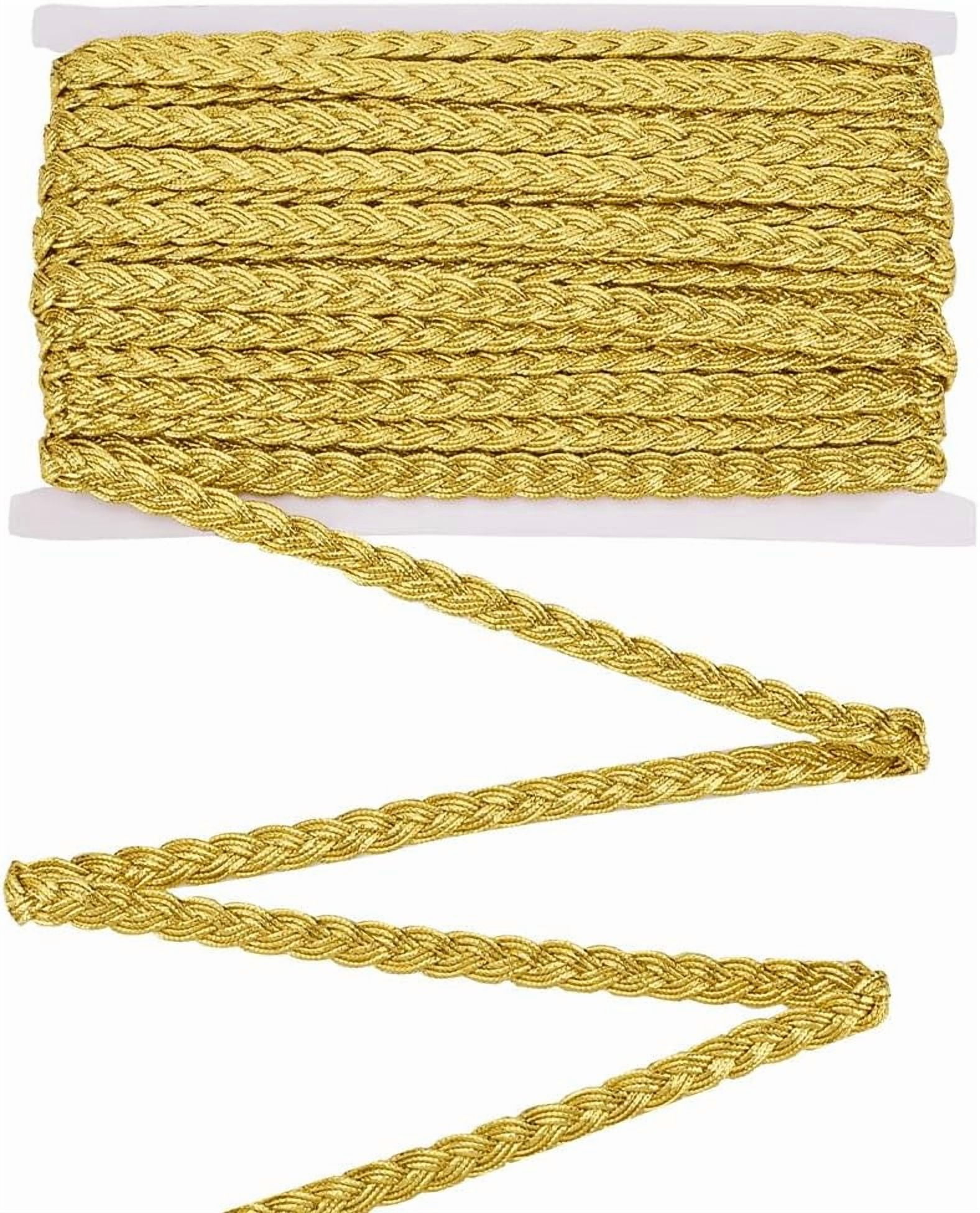 Gold Braided Trims and Ribbons for Crafts Sewing and DIY Projects Gold Braided Trims and Ribbons for Crafts Sewing and DIY Projects