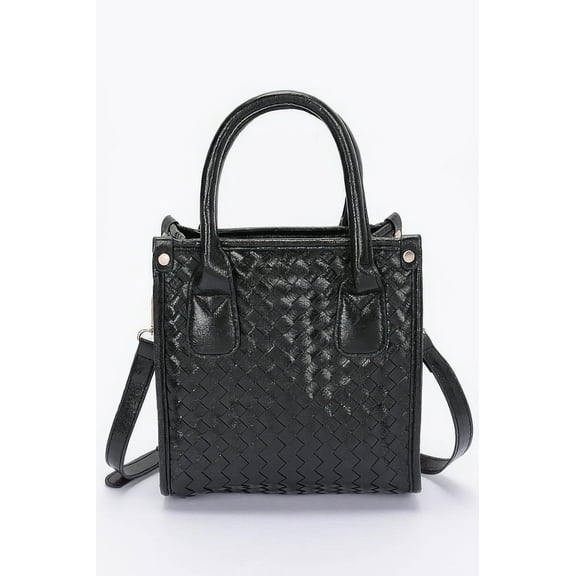 Metallic Braided Tote Bag