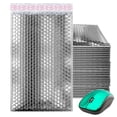 thumbnail image 1 of Silver Metallic Bubble Mailers, Waterproof Padded Envelopes, 250 Count, 6.5 x 10.5 in, 1 of 8