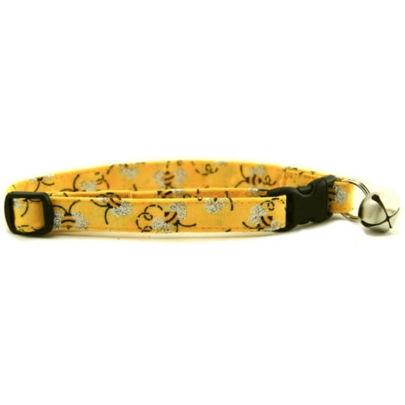 Metallic Bumble Bees Cat Collar