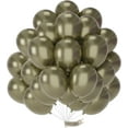 thumbnail image 1 of Metallic Camo Dark Forest Hunter Green Balloons 50 pcs 12 Inch Green Balloons for Graduation Wedding Birthday Boho Neutral Color Party Decorations Green-G126, 1 of 11