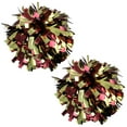 thumbnail image 1 of Metallic Cheer Pom Poms Cheerleading Cheerleader Gear 2 pieces one pair poms(Maroon/Gold), 1 of 2