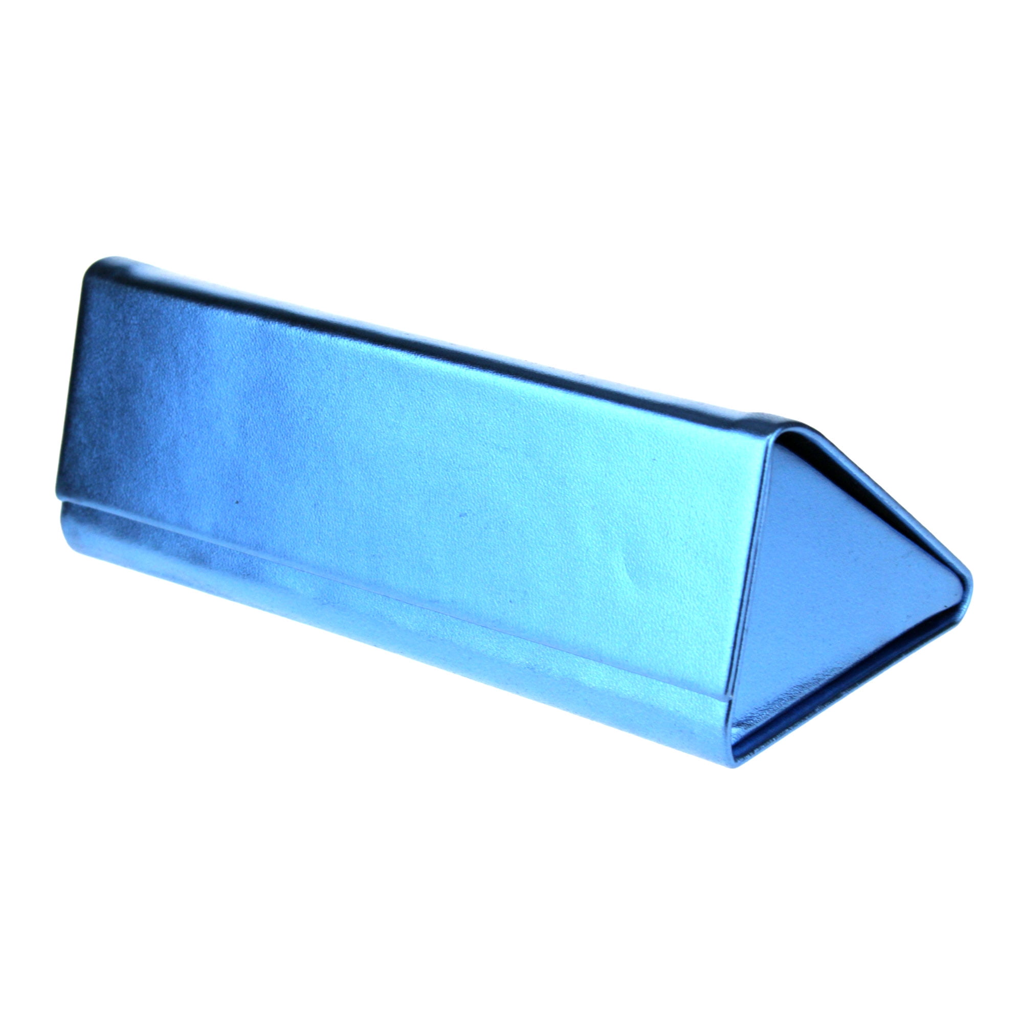 Metallic Color Collapsible Triangle Pyramid Eyewear Hard Case Blue ...