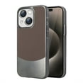 thumbnail image 1 of Metallic Color for iPhone 14 Case, Luxury Rugged Shockproof Protective Plating Soft Edge Bumper Frame Frosted Hard Back Thin Fit Phone Case Cover for iPhone 14 - Brown, 1 of 10