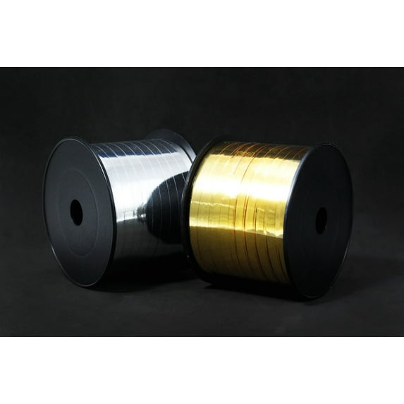 Metallic Curling Ribbon Spool Balloon String Gold 5mm X 250 Yard