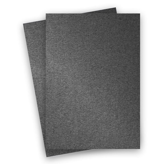Metallic DARK GRAY ANTHRACITE 8.5X14 (Legal) Paper 105C Cardstock - 150 PK -- Pearlescent 8-1/2-x-14 Metallic Card Stock Paper - Business, Card Making, Designers, Professional and DIY