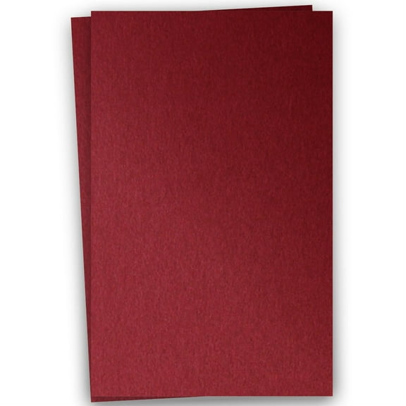 Metallic DARK RED MARS 12X18 (Large) Paper 105C Cardstock - 100 PK -- Pearlescent 12-x-18 Large size Metallic Card Stock Paper - Great for Business, Card Making, Designers and DIY