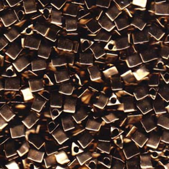 Metallic Dark Bronze Miyuki Sharp Triangle Beads 5/0 STR5-457-TB