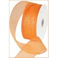 thumbnail image 1 of Metallic Deco Mesh Ribbon, 2.5" x 25 Yards, Orange with Orange Foil, 1 of 1