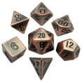 thumbnail image 1 of Metallic Dice Games  16 mm Antique Copper Metal Dice, Set of 7, 1 of 1