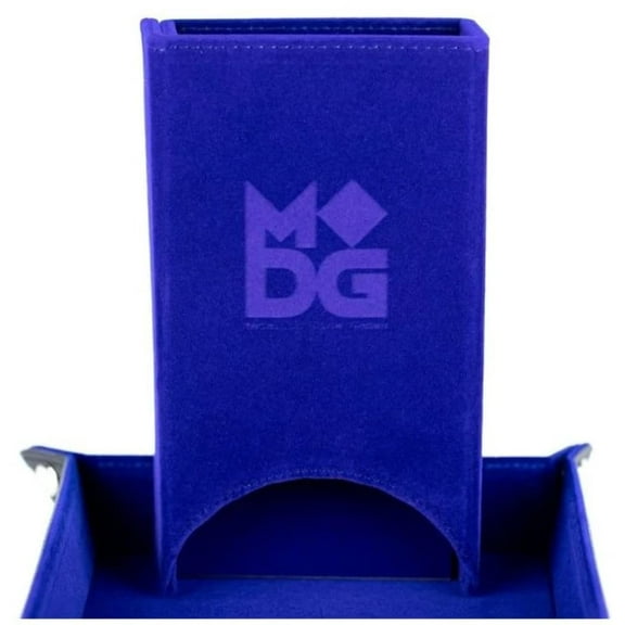 Metallic Dice Games FanRoll Fold Up Dice Tower: Blue, Role Playing Game Dice Accessories for Dungeons and Dragons