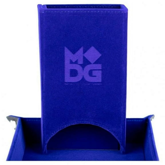 Metallic Dice Games  Fold Up Velvet Dice Tower, Blue