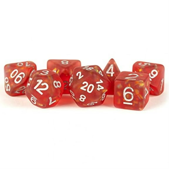 Metallic Dice Games LIC605 ICY Opal RDsv Dice Games Set of 7