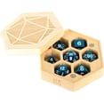 thumbnail image 1 of FanRoll/Metallic Dice Games Hexagon Dice Case - Maple New, 1 of 3