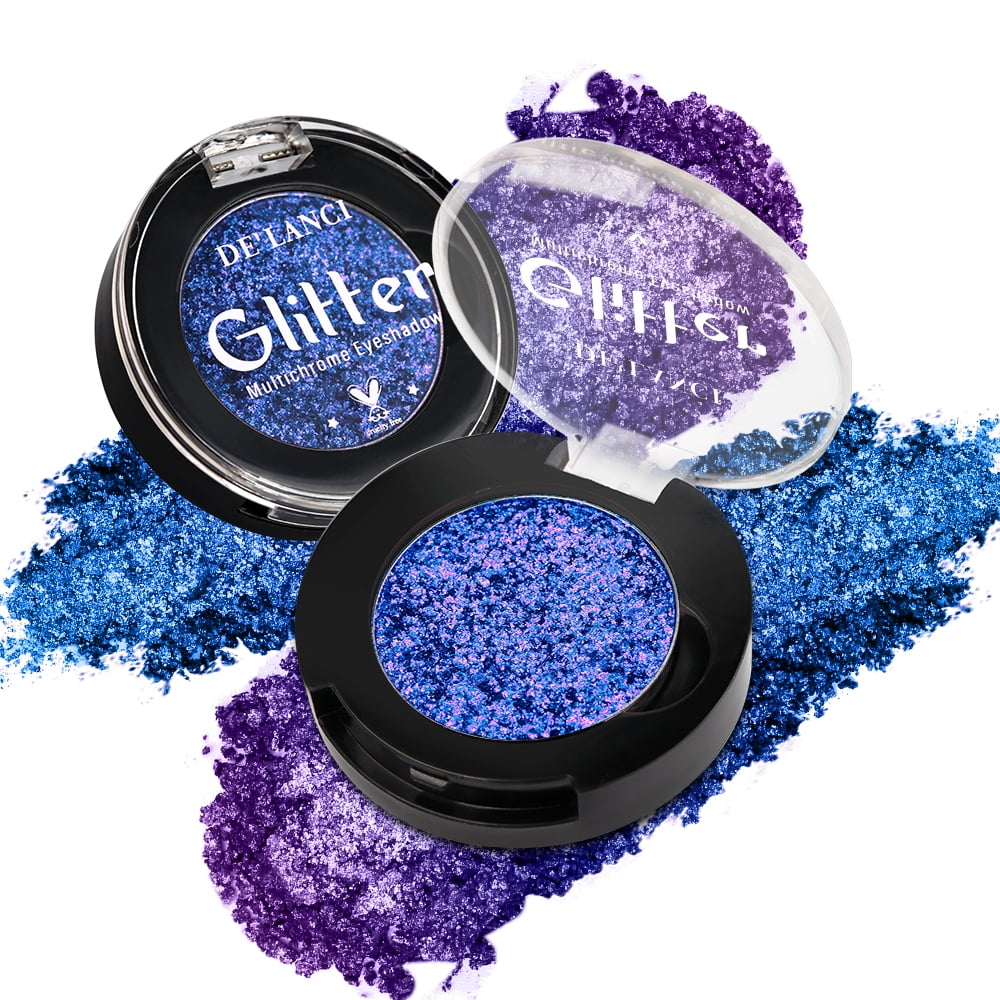 Metallic Duochrome Eyeshadow Makeup,High Pigment Blue Purpul Green