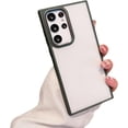 thumbnail image 1 of Metallic Eagle Eye Frosted case, Minimalist Design, Drop-Proof, Multiple Colours Available, for Samsung Galaxy S23 S22 S21 Ultra Plus Note20 Phone Case (Green 1,S22 Plus), 1 of 8