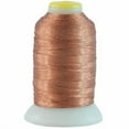 thumbnail image 1 of Metallic Embroidery Thread | No. L35 - Brass | 500 Meter Cones (550 Yards) | 25 Brilliant Shiny Colors | For Machine Embroidery, 1 of 9