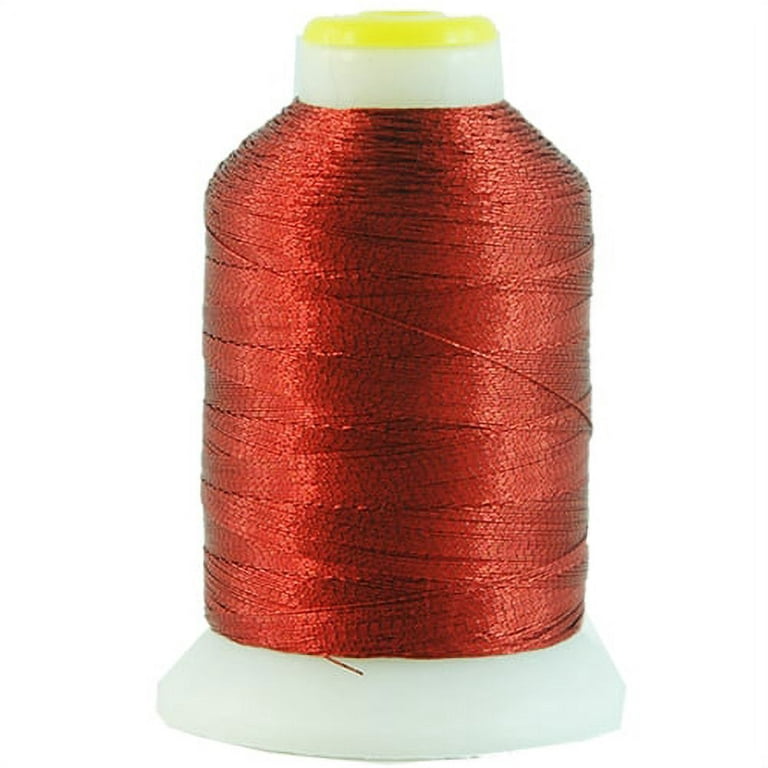 Simthread Red Embroidery Thread 8 Brother Colors 550Yards, 40wt