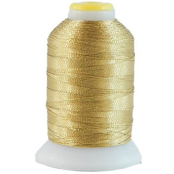 Metallic Embroidery Thread | No. L88 - Multi Shimmer | 500 Meter Cones (550 Yards) | 25 Brilliant Shiny Colors | For Machine Embroidery