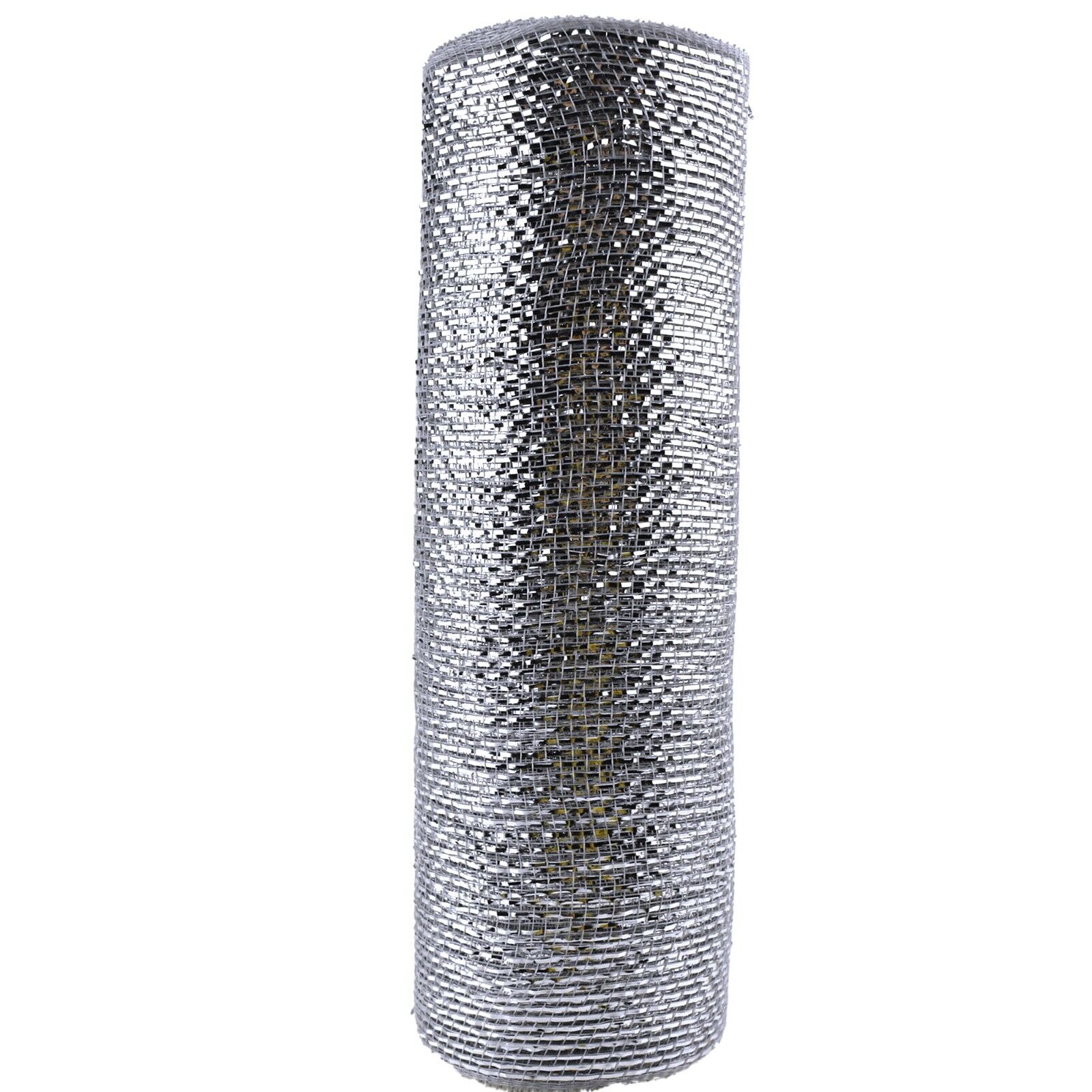 Metallic Fabric Mesh, 10-Inch, 10-Yard - Silver