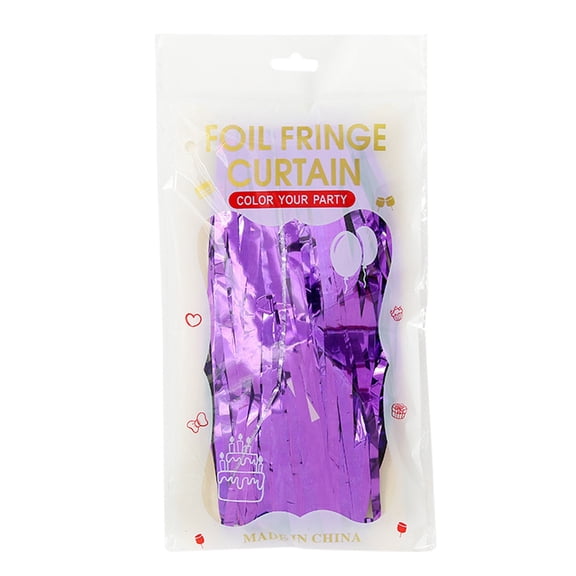 Metallic Foil Curtain, Reflective Shiny Fringe Foil Backdrop, Suitable for Halloween, Birthday Party Decorations, Durable Rain Curtain for Wedding, Disco, Stage, Photo Booth, Holiday, 39.3x118.11"