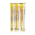 thumbnail image 1 of Metallic Foil Fringe Curtain 3.3ft x 6.6ft Party Backdrop Streamers for Birthday Wedding Graduation Baby Shower Decorations Photo Booth Props, 1 of 2