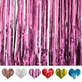 thumbnail image 1 of Metallic Foil Fringe Curtains Tinsel Curtain Photo Backdrop Birthday Party Decoration, 1 of 7