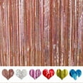 thumbnail image 1 of Metallic Foil Fringe Curtains Tinsel Curtain Photo Backdrop Birthday Party Decoration, 1 of 8