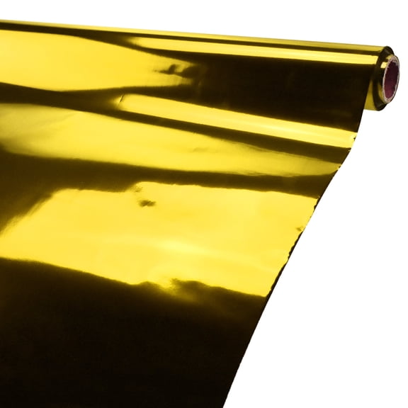 Metallic Foil Plastic Table Cover Tablecloth Roll, 40-Inch, 100-Feet, Gold