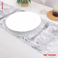 thumbnail image 1 of Metallic Foil Table Runner Roll 196.8" x 11",Glitter Mesh Dining Table Decor,Disposable Tabletop Accent,for Wedding Banquet Holiday Party Indoor Home Table Decoration, 1 of 7