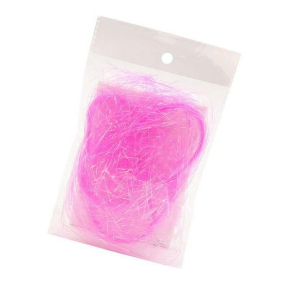 Metallic Foil Tinsel Angel Hair Shred Gift Basket Box Filler Wedding Party Favor - light pink, as described