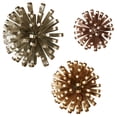 thumbnail image 1 of Metallic Fusion Wall Accents Multi Metallic Set of Three 3, 1 of 5
