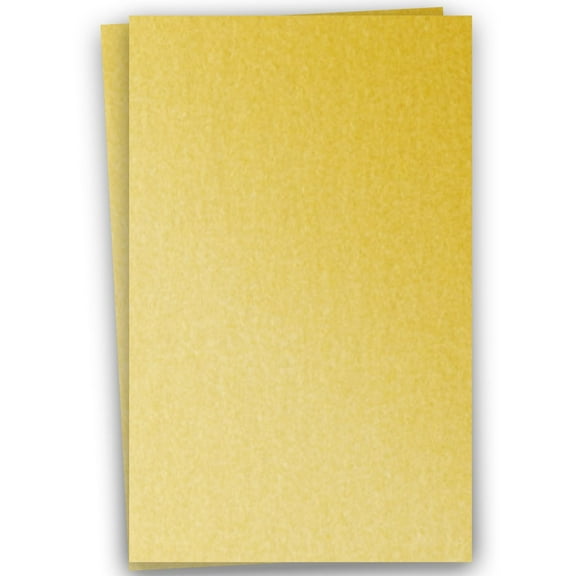 Metallic GOLD 12X18 (Large) Paper 105C Cardstock - 100 PK -- Pearlescent 12-x-18 Large size Metallic Card Stock Paper - Great for Business, Card Making, Designers and DIY