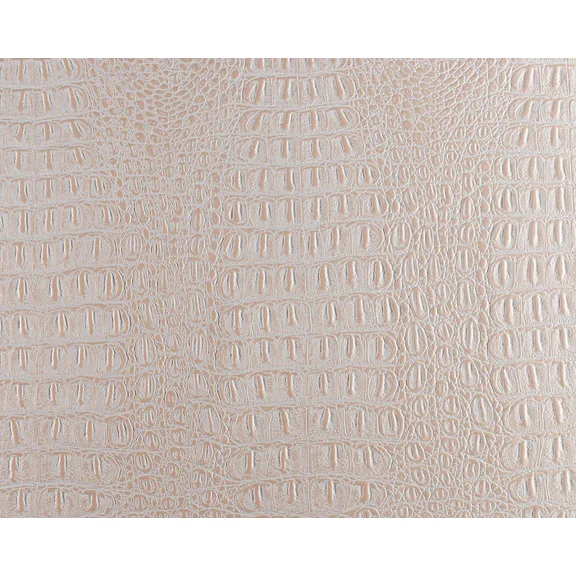 Metallic Gator Faux Leather-Pearl,