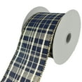 thumbnail image 1 of Metallic Gina Plaid Wired Ribbon, 2-1/2-Inch, 10-Yard, 1 of 1