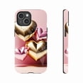 thumbnail image 1 of Metallic Glitter Heart iPhone Case for Couples Lovers Shimmer Decorative Protective Case Compatible with iPhone 11/12/13/14/15/16 (Pro Max/Plus), 1 of 9