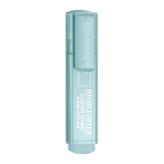 Metallic Glitter Highlighters Subtle Colors with Chisel Tips, Flexible Line Width and Smudge-Proof Water-Based Ink for Sparkling Note-Taking (Blue,1Pc)