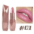 thumbnail image 1 of Metallic Glitter Lipstick Lip Gloss for Women, Lightweight Shimmer Frosted Long Lasting Lipstick, High Shine Diamond Creamy Lipstick Transfer Proof, Full Coverage Sparkling Lip Crayon Color Makeup, 1 of 9