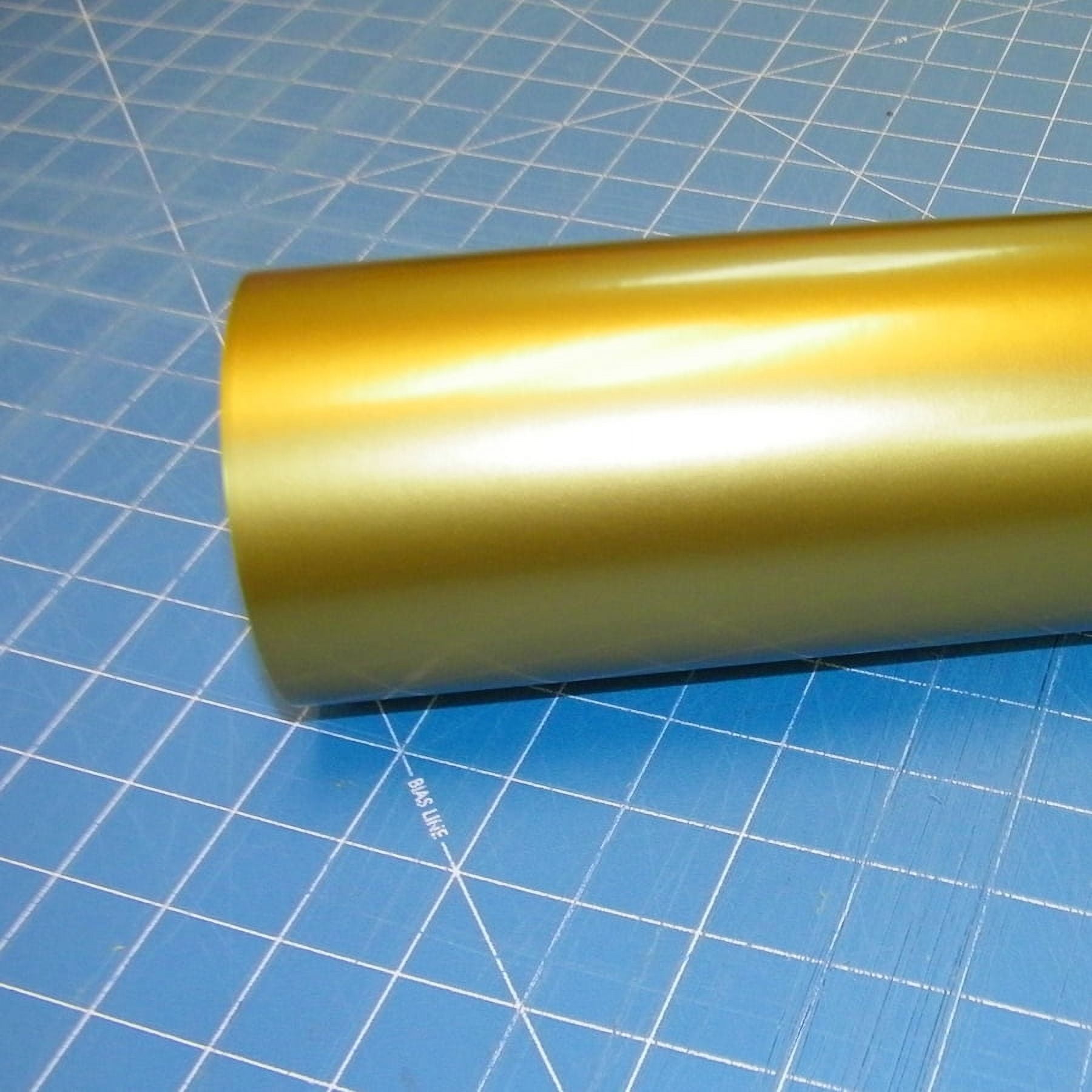 Craftables Chrome Gold Gloss Permanent Adhesive Craft Vinyl Roll