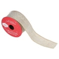 thumbnail image 1 of Metallic Gold Burlap Wired Edge Christmas Ribbon, 1.5" x 15', by Holiday Time, 1 of 6